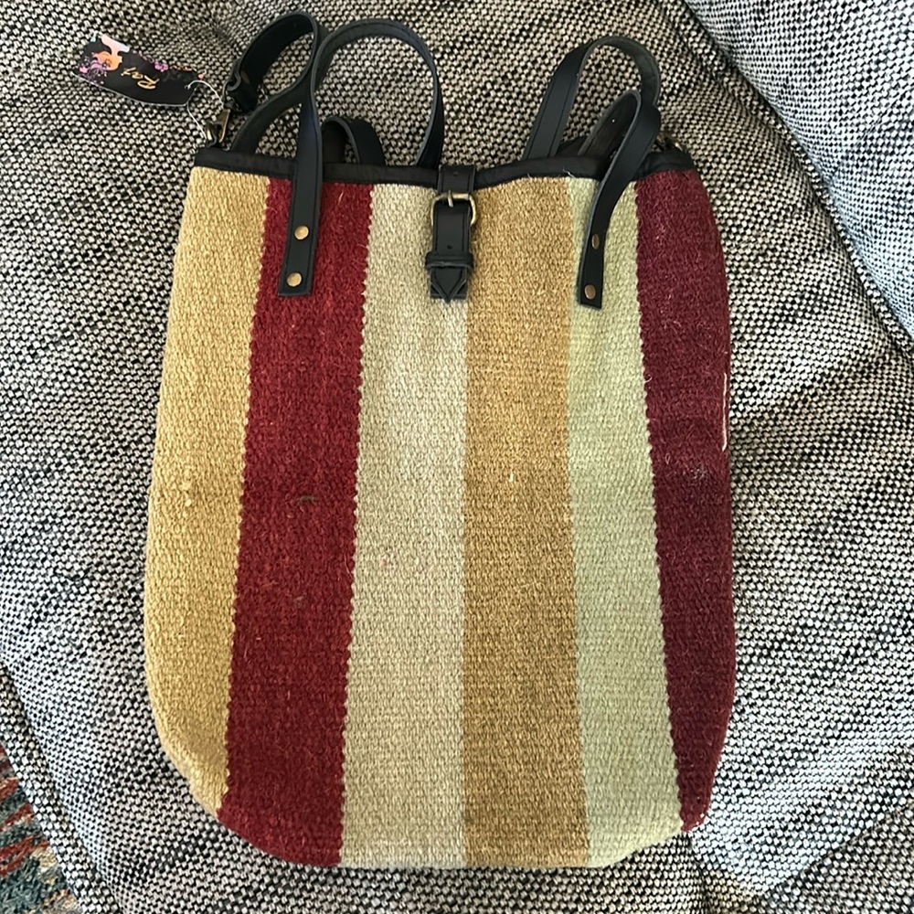 Raj Woven Leather Tote Bag